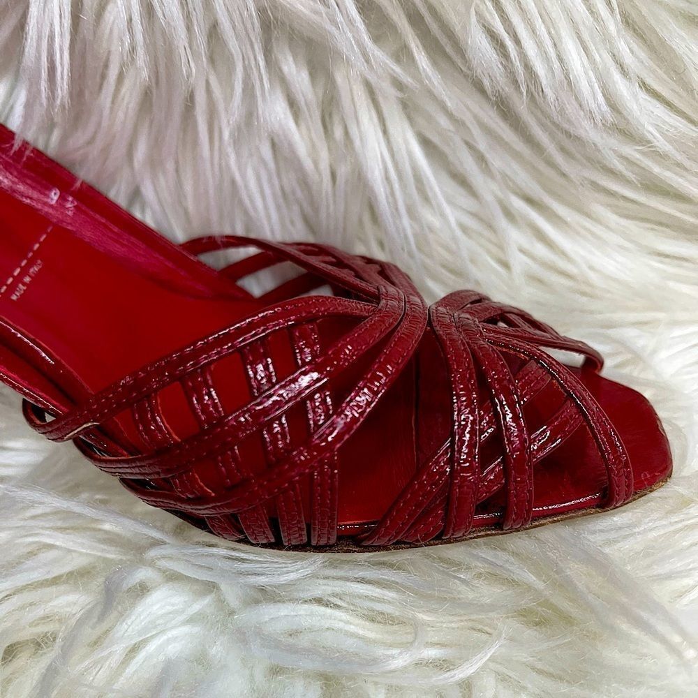 Sigerson Morrison Red Leather Heels​​​ - Picture 10 of 14